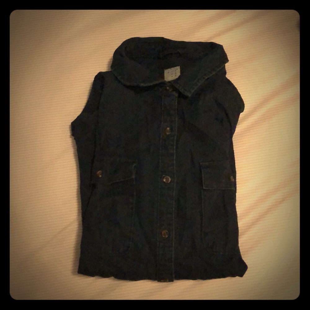 Jean Fabric Button Down